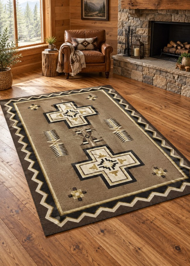 Southwest Cross Rug Collection Living Room | The Cabin Shack
