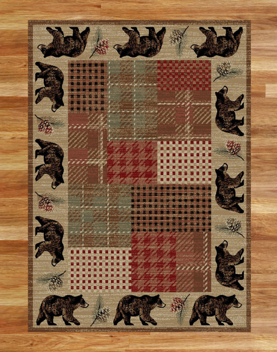 Spruce Trail Bear Rug | The Cabin Shack