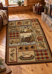 Sunrise Lake Lodge Rug Collection Living Room | The Cabin Shack
