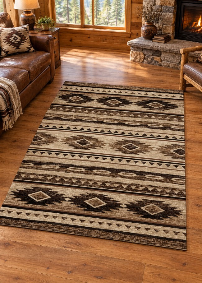 Sunset Trail Rug Living Room | The Cabin Shack