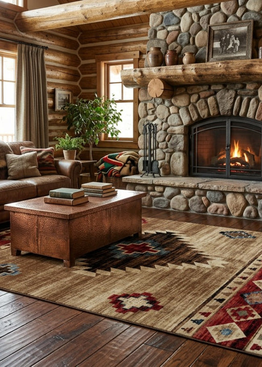 Surprise Multi Rug Living Room | The Cabin Shack