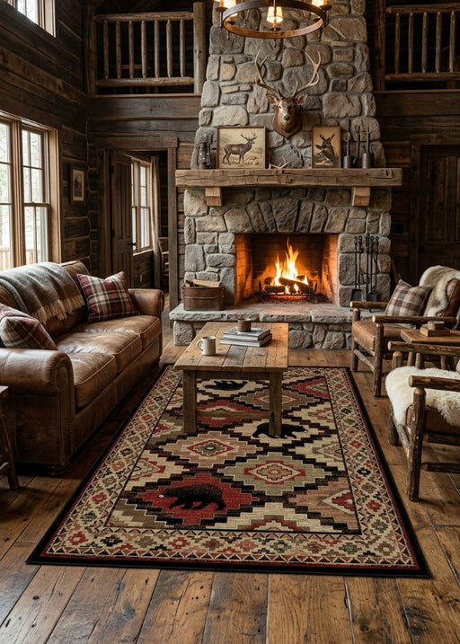 Telluride Rug Living Room | The Cabin Shack