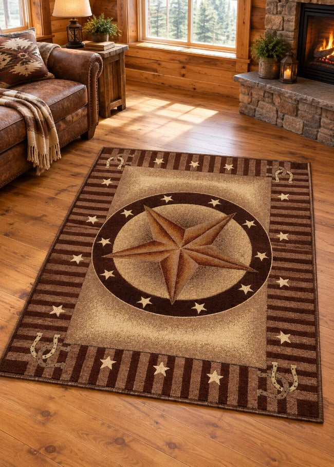 Texas Road Auburn Rug Collection Living Room | The Cabin Shack