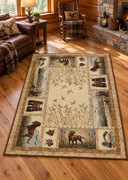 Water Dog Lodge Rug Collection Living Room | The Cabin Shack