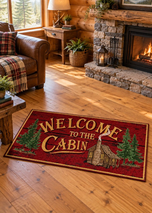 Welcome to the Cabin Rug Living Room | The Cabin Shack