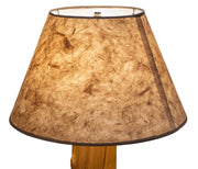 Front view of the West Elk Peak Large Rustic Lamp Shade