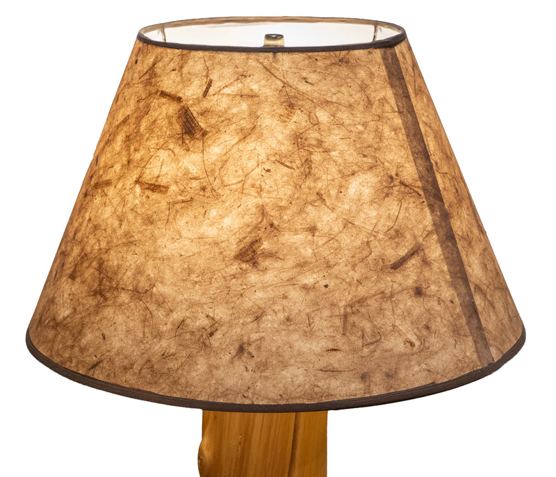 Front view of the West Elk Peak Large Rustic Lamp Shade