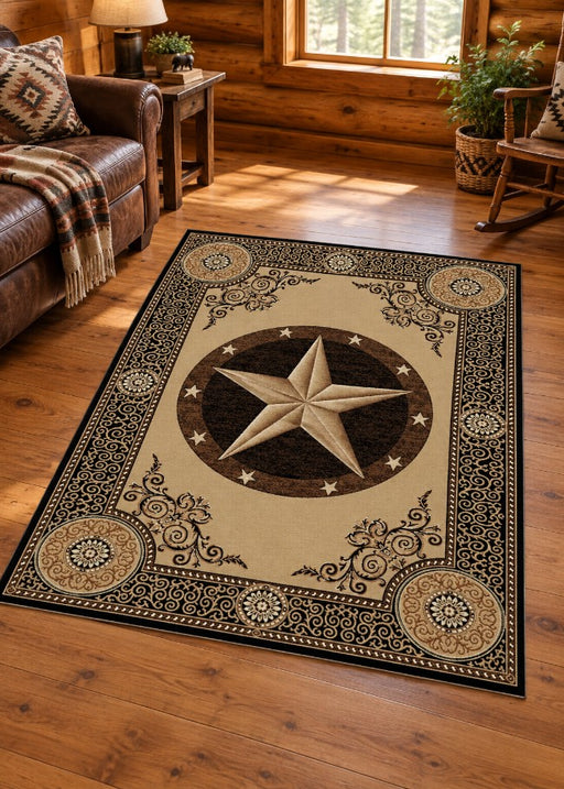West Rugged Rug Living Room | The Cabin Shack