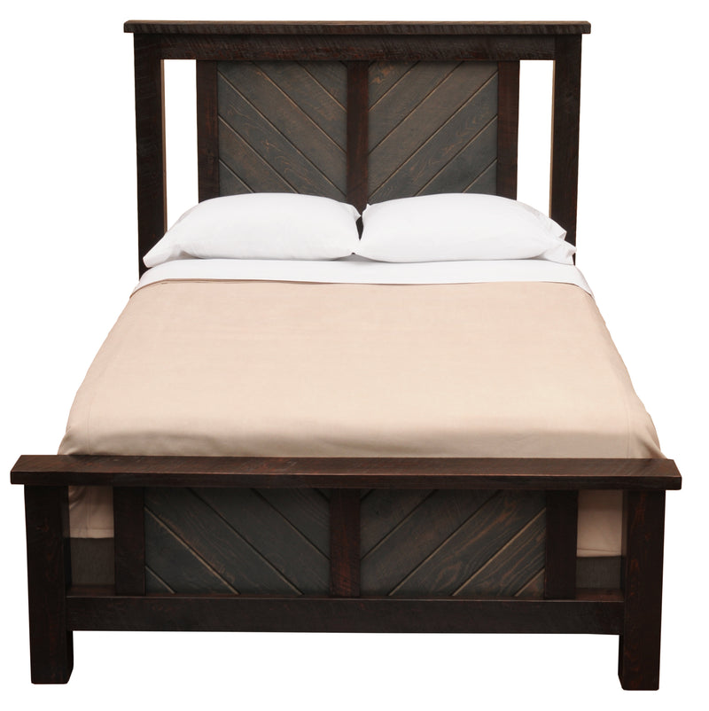Front view of the Wetterhorn Peak Pine Carriage House Bed