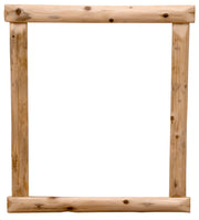 Whitehouse Mountain Cedar Log Wall Mirror frame only without glass