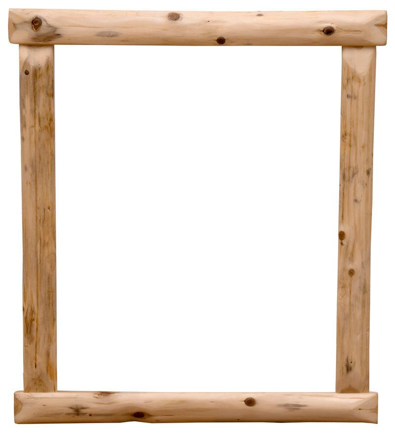 Whitehouse Mountain Cedar Log Wall Mirror frame only without glass