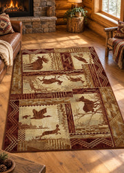 Wild Life Lodge Rug Collection Living Room | The Cabin Shack