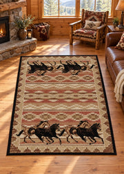 Wild Stallion Rug Living Room | The Cabin Shack
