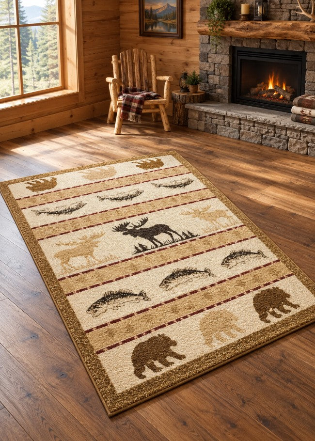 Wild Trio Rug Living Room | The Cabin Shack