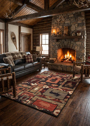 Wildwood Dusk Camp Rug Living Room | The Cabin Shack