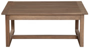 Front view of the Williams Mountain Solid Hickory Open Coffee Table