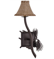 10" Wide Right Forest Pine Cone Wall Sconce 1 | The Cabin Shack