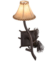 10" Wide Right Forest Pine Cone Wall Sconce 2 | The Cabin Shack