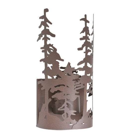 11" Wide Pine Forest Wall Sconce 1 | The Cabin Shack