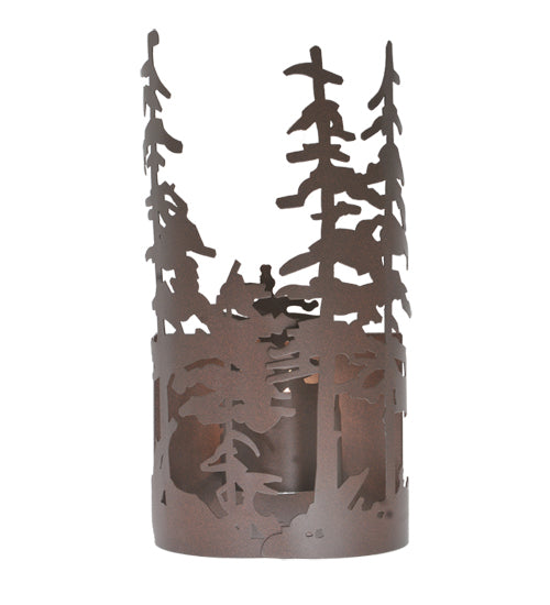 11" Wide Pine Forest Wall Sconce 2 | The Cabin Shack