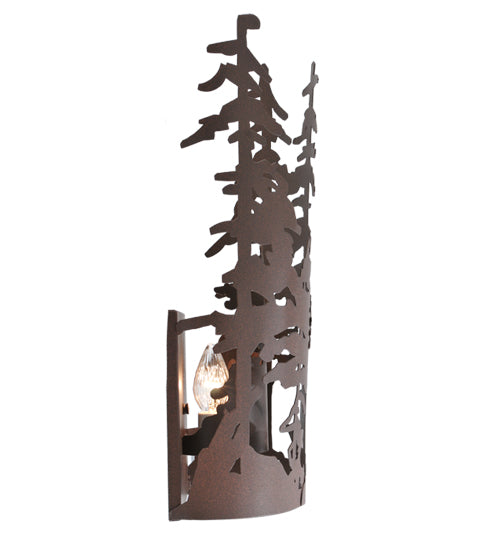 11" Wide Pine Forest Wall Sconce 3 | The Cabin Shack