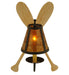 12" Wide Amber Mica Paddle Wall Sconce 7 | The Cabin Shack