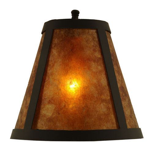 12" Wide Amber Mica Paddle Wall Sconce 8 | The Cabin Shack