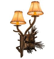 12" Wide Forest Pine Cone Wall Sconce 7 | The Cabin Shack