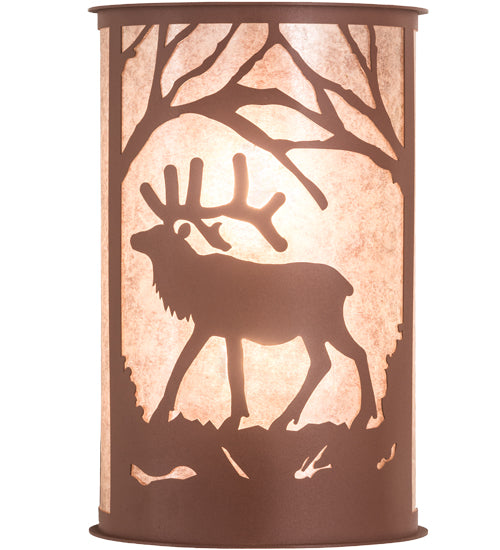 12" Wide Majestic Elk Wall Sconce 2 | The Cabin Shack