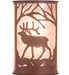 12" Wide Majestic Elk Wall Sconce 2 | The Cabin Shack