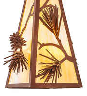 13" Wide Lakewood Pine Mountain Pendant 2 | The Cabin Shack