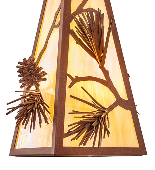 13" Wide Lakewood Pine Mountain Pendant 2 | The Cabin Shack