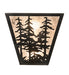 13" Wide Riverside Forest Wall Sconce 4 | The Cabin Shack