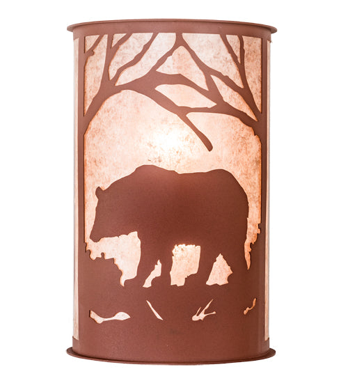 13" Wide Rustic Woodland Bear Wall Sconce 2 | The Cabin Shack