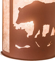 13" Wide Rustic Woodland Bear Wall Sconce 1 | The Cabin Shack