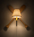 15.5" Wide Burlap Paddle Wall Sconce | The Cabin Shack