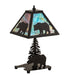 15" High Black Bear Accent Lamp 4 | The Cabin Shack