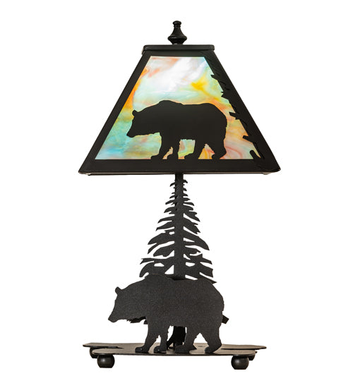 15" High Black Bear Accent Lamp 6 | The Cabin Shack