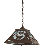 Bronze Woodland Deer Trail Pendant No Light | The Cabin Shack