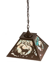 Bronze Woodland Deer Trail Pendant Over View | The Cabin Shack