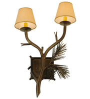 16" Wide Forest Pine Cone Wall Sconce 3 | The Cabin Shack