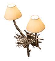 18" Wide Forest Pine Cone Wall Sconce 2 | The Cabin Shack