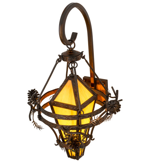 18" Wide Lakewood Pine Tree Wall Sconce 5 | The Cabin Shack