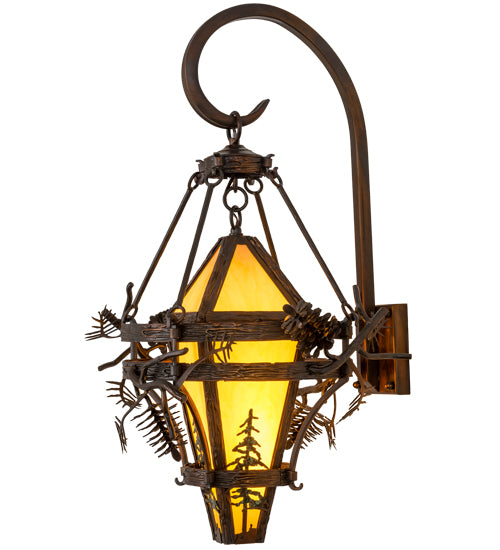 18" Wide Lakewood Pine Tree Wall Sconce 3 | The Cabin Shack