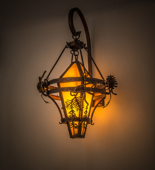 18" Wide Lakewood Pine Tree Wall Sconce 1 | The Cabin Shack