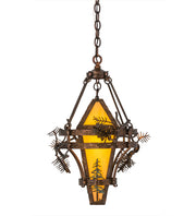 The 18" Wide Woodland Pine Tree Pendant 5 | The Cabin Shack