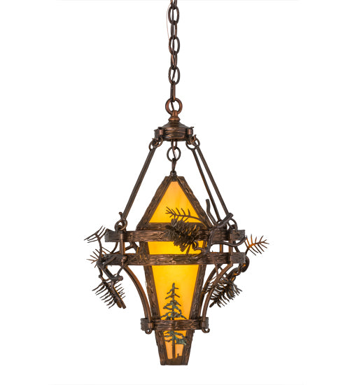The 18" Wide Woodland Pine Tree Pendant 5 | The Cabin Shack