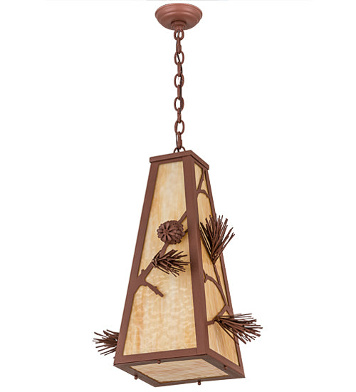 19" Wide Lakewood Pine Mountain Pendant 1 | The Cabin Shack