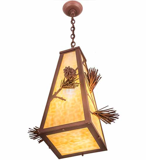 19" Wide Lakewood Pine Mountain Pendant 4 | The Cabin Shack