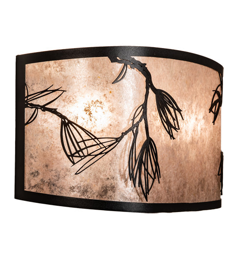 20" Wide Timeless Silver Pine Wall Sconce 3 | The Cabin Shack